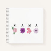 MAMA Floral Coaster – Mother’s Day, Birthday Gift  ノートブック (正面)