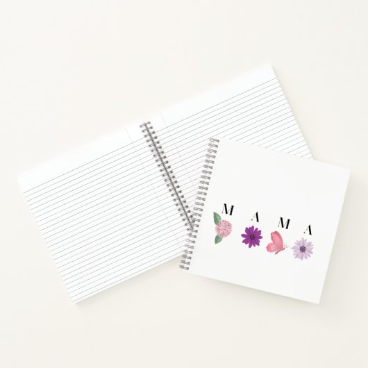 MAMA Floral Coaster – Mother’s Day, Birthday Gift  ノートブック (内部)