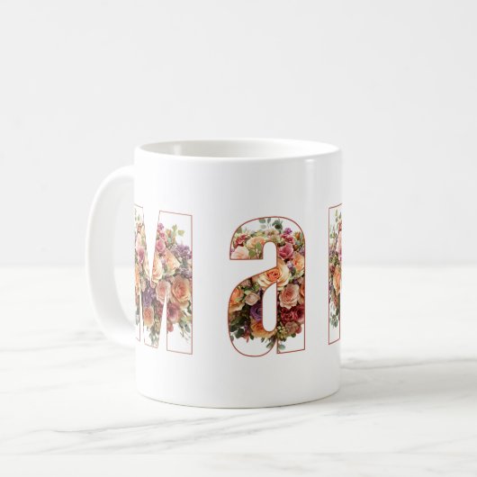 Mama Floral Coffee Mug コーヒーマグカップ (正面左)