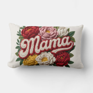 "Mama" Floral Crochet Cushion – Mother's Day – Gif ランバークッション