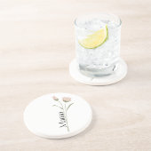 Mama Floral Tulip, Mothers Day, Birthday for Her コースター (側面)