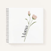 Mama Floral Tulip, Mothers Day, Birthday for Her ノートブック (正面)