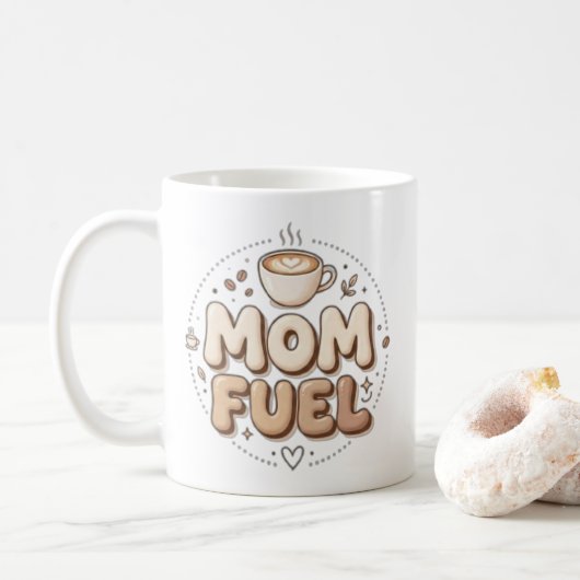 Mama Fuel Mug | Ceramic Coffee Cup コーヒーマグカップ (ドーナツ)