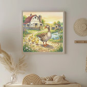 Mama Goose and Goslings Nursery ポスター