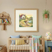 Mama Goose and Goslings Nursery ポスター