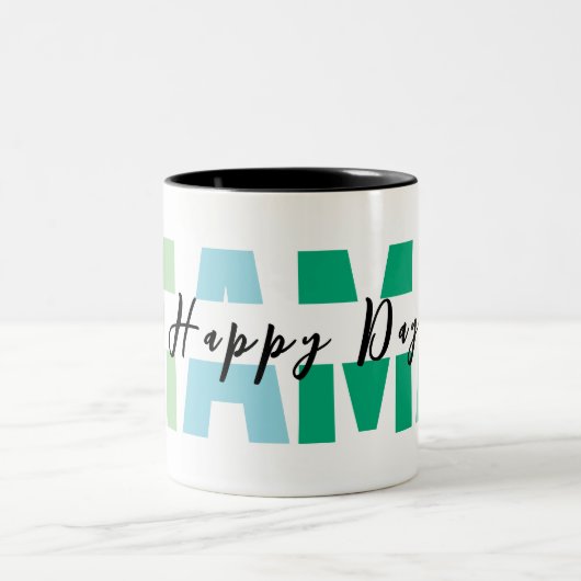 MAMA Gradient Mother’s Day Mug – Happy Day ツートーンマグカップ (中央)