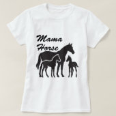mama horse  tシャツ (デザイン正面)