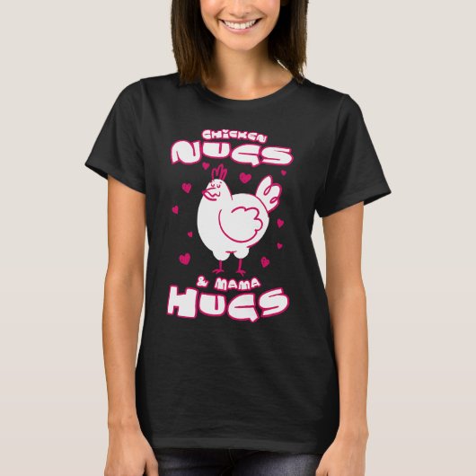 Mama Hugs Chick Chicken Egg   Tシャツ (正面)