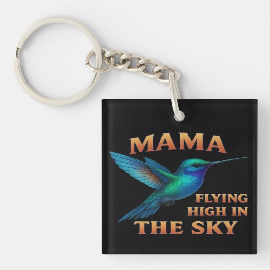 Mama Hummingbird -飛んでいる High in the Sky Edition キーホルダー (正面)