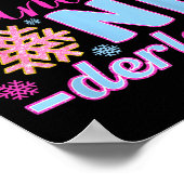 Mama In A Winter Onederland Bday Girl Sweet Snowfl ポスター (角)