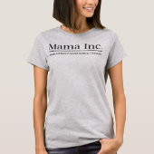 Mama Inc. カオス管理 カスタムイヤー ライトスチール Tシャツ (正面)