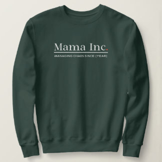 Mama Inc. マネジメント・カオス カスタムイヤーディープフォレスト スウェットシャツ