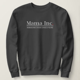 Mama Inc. マネジメント・カオス カスタムイヤー ダークグレー スウェットシャツ