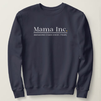 Mama Inc. ママ株式会社 カオス管理 カスタムイヤー ネイビーブルー スウェットシャツ