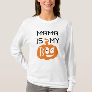 Mama is my Boo, Black and Orange Design Tシャツ