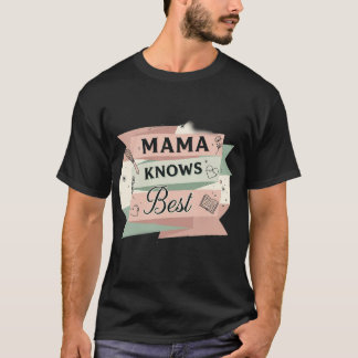 Mama Knows Best Retro Kitchen & Wisdom Tシャツ