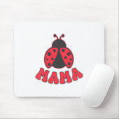 Mama Ladybug First Birthday Girl Family Matching P マウスパッド (マウス)
