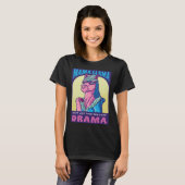 Mama Llama Alpaca for Mom Wife Women Tシャツ (正面フル)