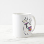 Mama Llama、Llama Mag、母の日の贈り物、コーヒーM コーヒーマグカップ (正面右)