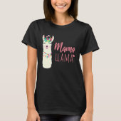 Mama llama  Mother Parent Tシャツ (正面)