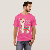 Mama Llama Mother'S Day Birthday Party Mom Alpaca  Tシャツ (正面フル)