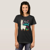 Mama Llama Mother's Day Women Mom Birthday Tシャツ (正面フル)