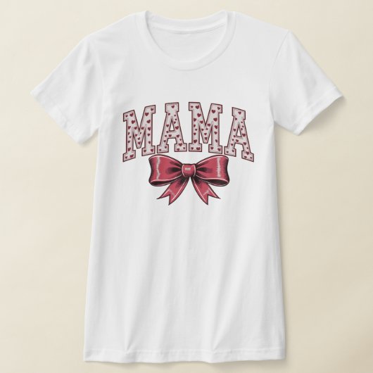 Mama Love Bow Tシャツ (レイダウン)
