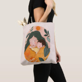 Mama Love Cozy Boho for Mom トートバッグ (クローズアップ)