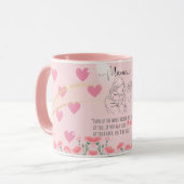 Mama Love Mug – Heartwarming Mother and Baby  マグカップ (正面左)