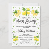 Mama Main Squeeze Lemon Baby Shower Invitation 招待状 (正面)