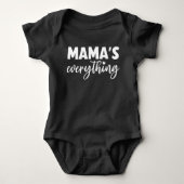 Mama & Me Matching "Mama's Everything" Newborn ベビーボディスーツ (正面)