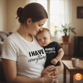 Mama & Me Outfit "I Have Everything" Matching Mom Tシャツ