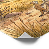 Mama Meerkat and Pups Nursery ポスター (角)