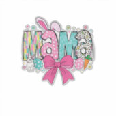 Mama Mini Easter Matching Mama Bunny Easter Day T- シール (正面)