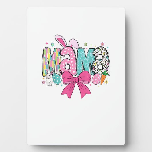 Mama Mini Easter Matching Mama Bunny Easter Day T- フォトプラーク (正面)