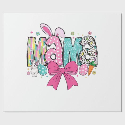 Mama Mini Easter Matching Mama Bunny Easter Day T- ラッピングペーパー (フラット)
