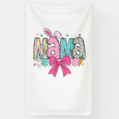 Mama Mini Easter Matching Mama Bunny Easter Day T- 横断幕 (縦)