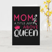 Mama - Mom A Title Just Above Queen カード (黄色い花)