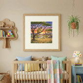 Mama Monkey and Baby Nursery ポスター