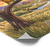 Mama Monkey and Baby Nursery ポスター (角)