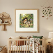 Mama Mouse and Her Adorable Babies Nursery ポスター