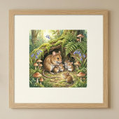 Mama Mouse and Her Adorable Babies Nursery ポスター