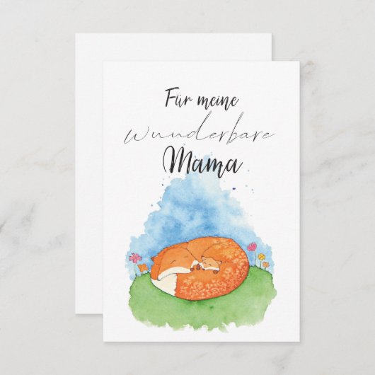 Mama Muttertag du bist wunderbar (正面/裏面)