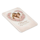 Mama — My First Home | Mother & Daughter Floral Tr マグネット (右側)