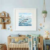 Mama Narwhal and Calf Nursery ポスター
