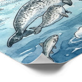 Mama Narwhal and Calf Nursery ポスター (角)