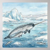 Mama Narwhal and Calf Nursery ポスター (正面)