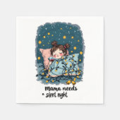 Mama Needs a Silent Night スタンダードカクテルナプキン (正面)