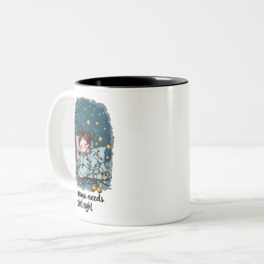 Mama Needs a Silent Night  ツートーンマグカップ (正面左)