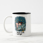 Mama Needs a Silent Night  ツートーンマグカップ (左)